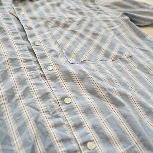 Zara Top Set | Striped Business Casual Shirts Light blue basic - Picture 8 of 11